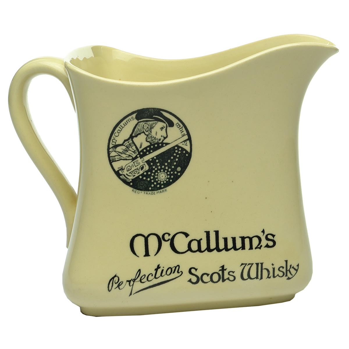 Whisky Water Jug. McCallum's Perfection Scots Whisky. Royal Doulton.