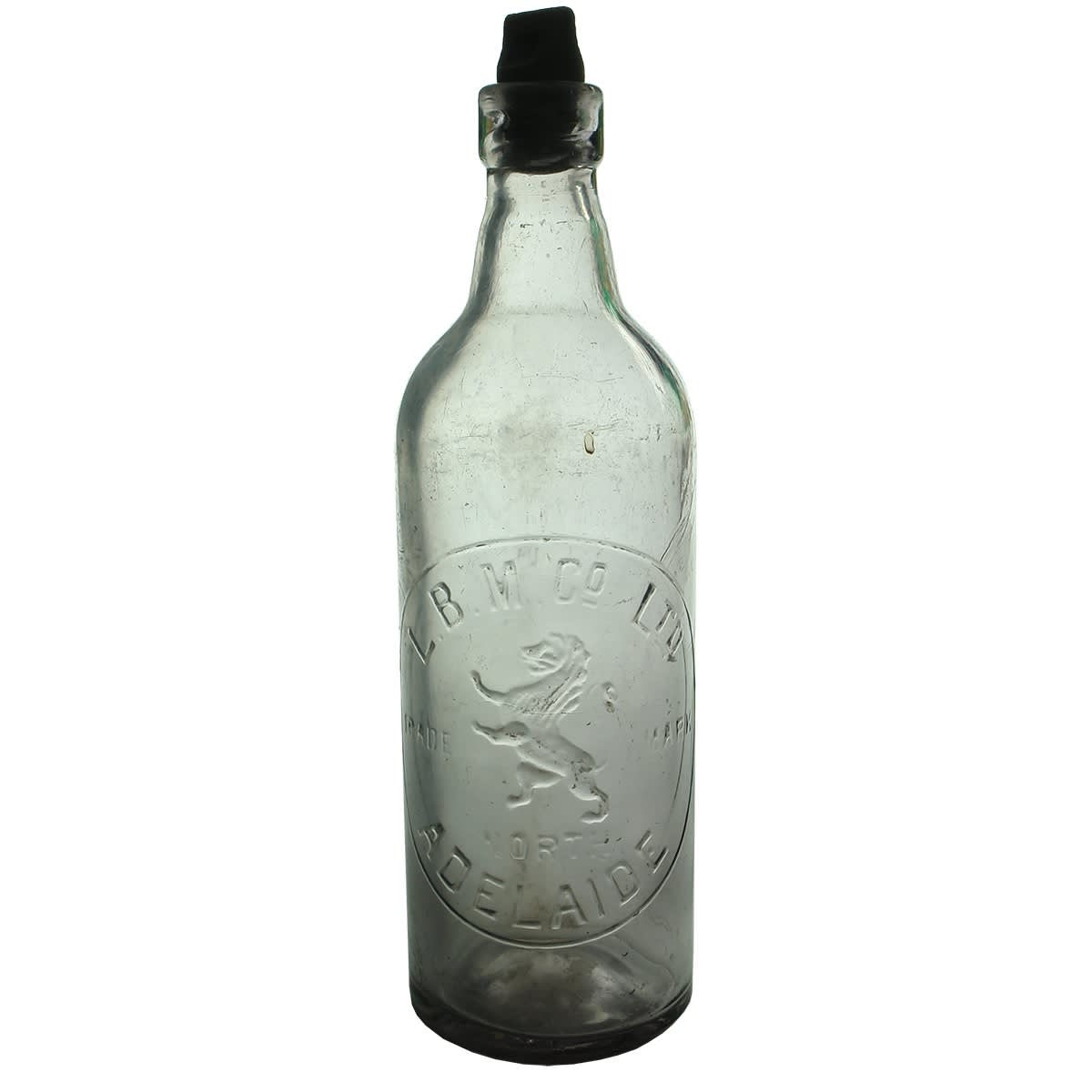 Internal Thread. LBM Co., North Adelaide. Lion Brewing & Malting Co. Amethyst. 26 oz. (South Australia)
