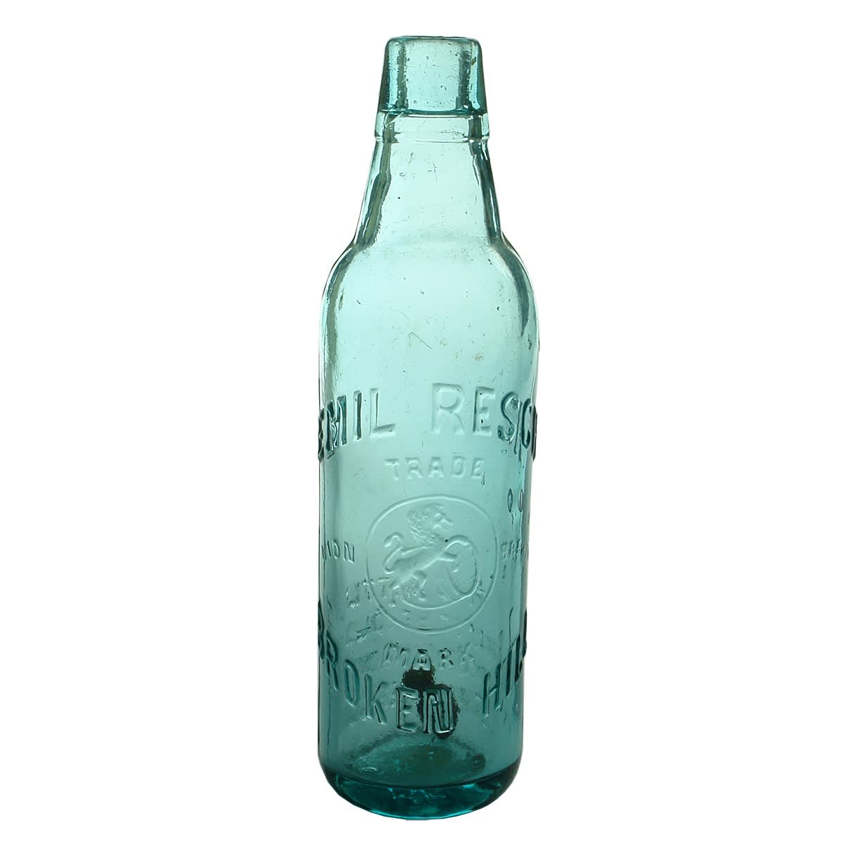 Lamont. Emil Resch, Broken Hill. Blue Aqua. 10 oz (New South Wales)