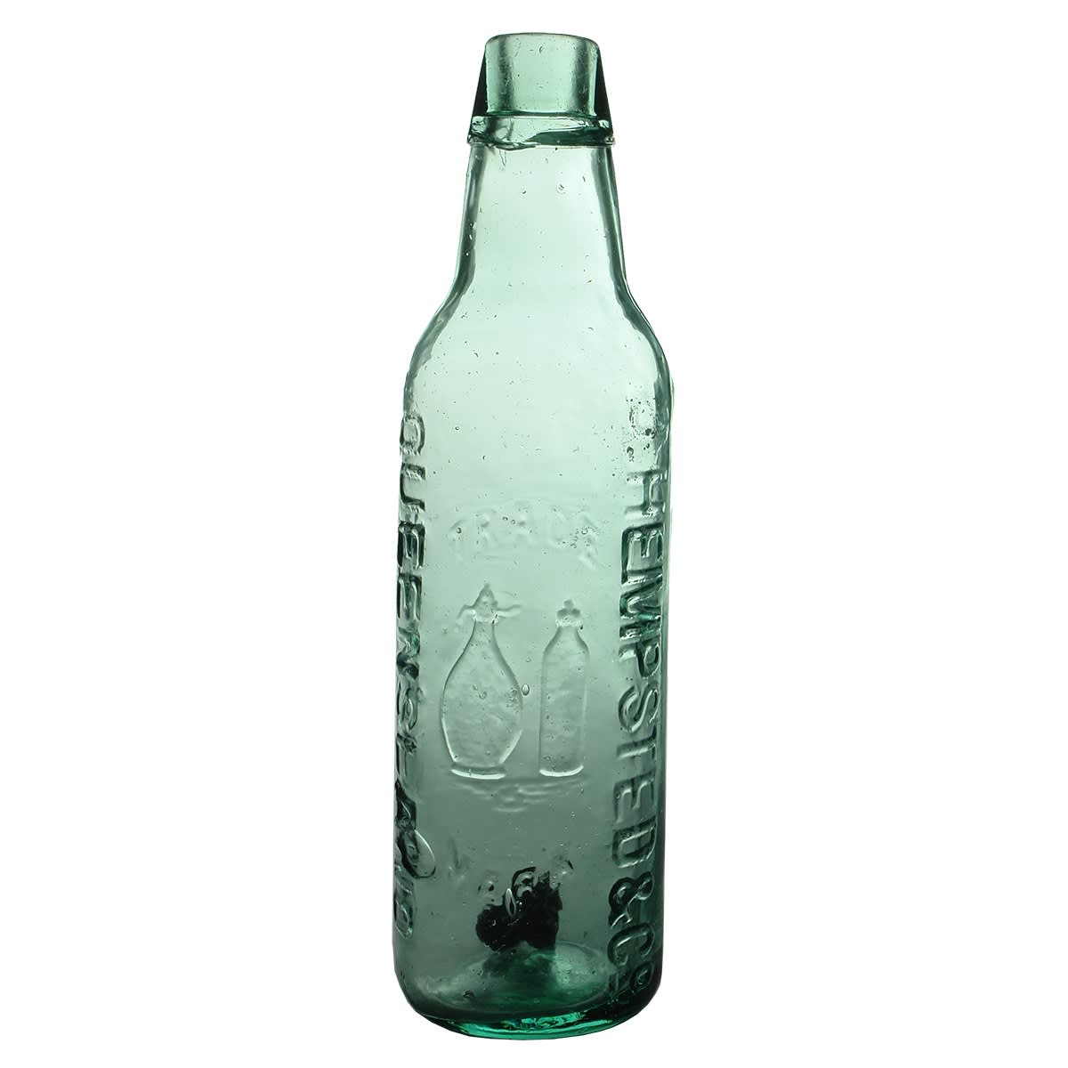 Lamont. J. Hempsted & Co., Queensland. Soda Syphon & Patent Bottle. Aqua. 10 oz. BGW. (Queensland)