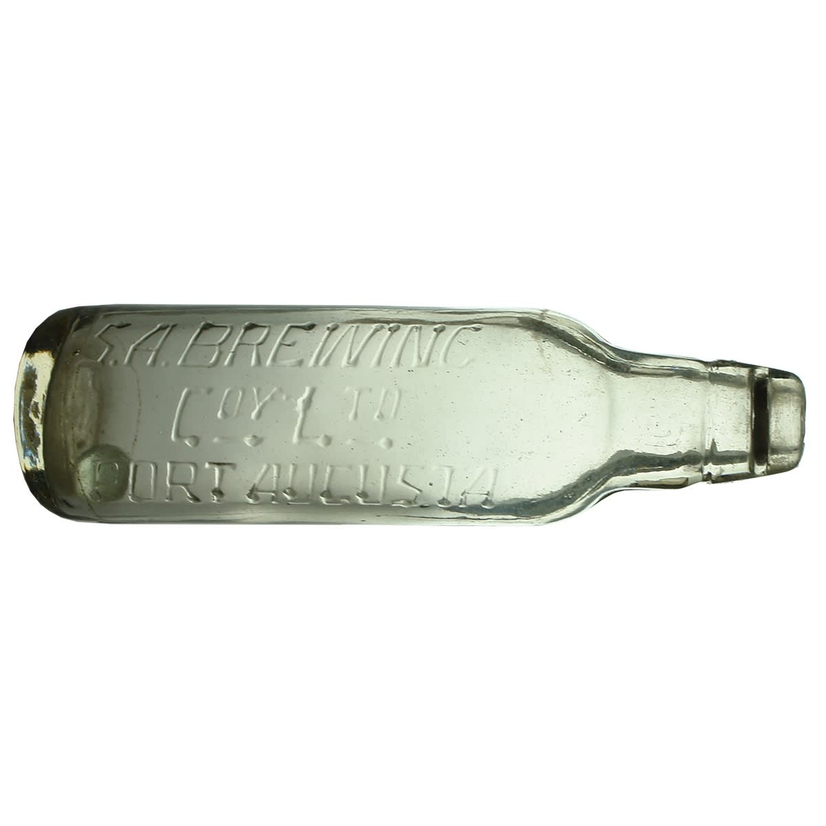 Marble.  S. A. Brewing Coy Ltd, Port Augusta.  Clear.  10 oz. (South Australia)