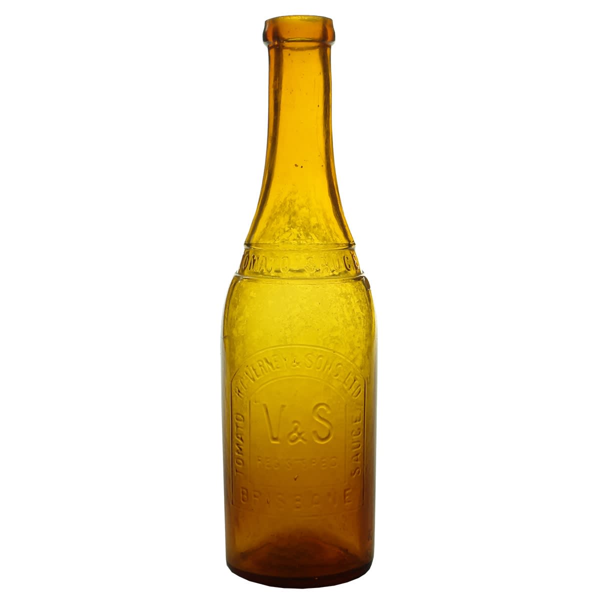 Sauce. R. C. Verney & Sons Ltd, Brisbane. Bright Orange Amber. 13 oz. (Queensland)
