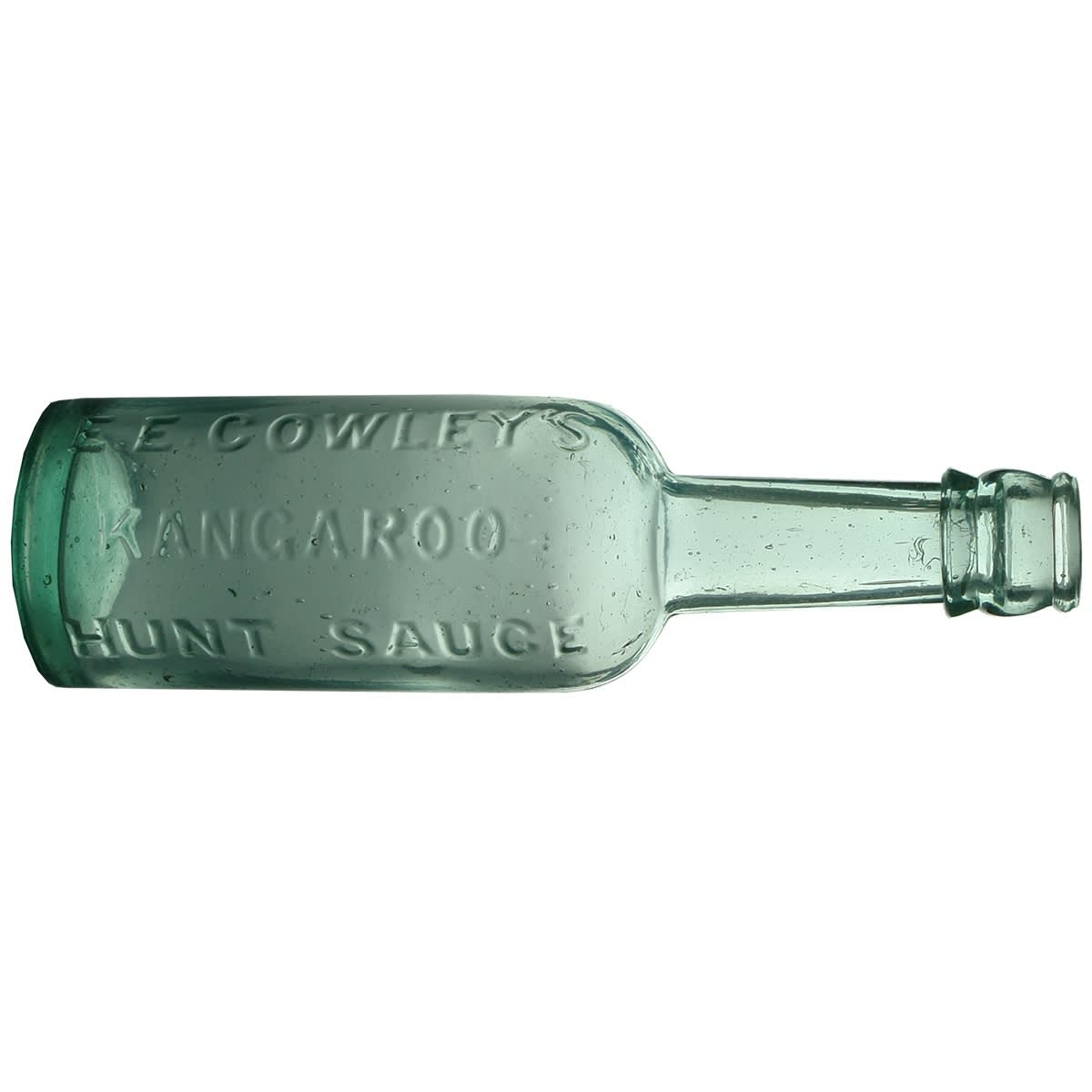 Sauce. Cowley's Kangaroo Hunt Sauce. Aqua. 6 oz. (Townsville, Queensland)