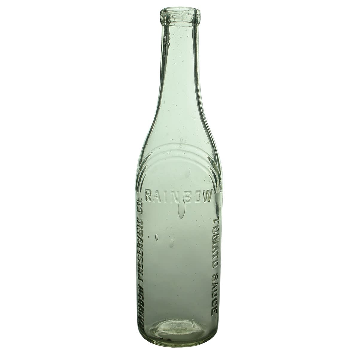 Sauce. Rainbow Preserving Co. Clear. 13 oz. (Clifton Hill. Victoria)