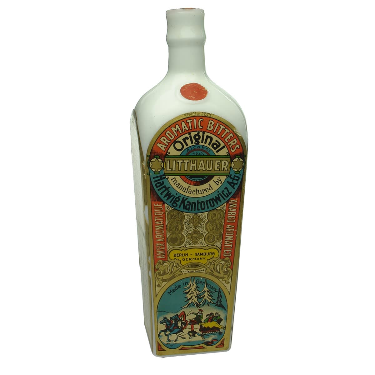 Bitters. Hartwig Kantorowicz. Opal. 20 oz. Original Labels.