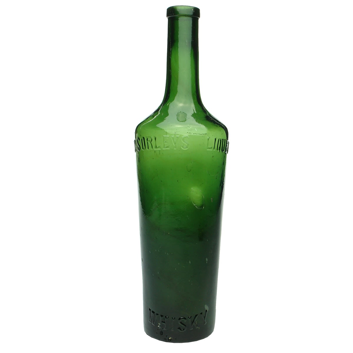 Whisky. McSorley's Liqueur Whisky. Dark Forest Green. 26 oz.
