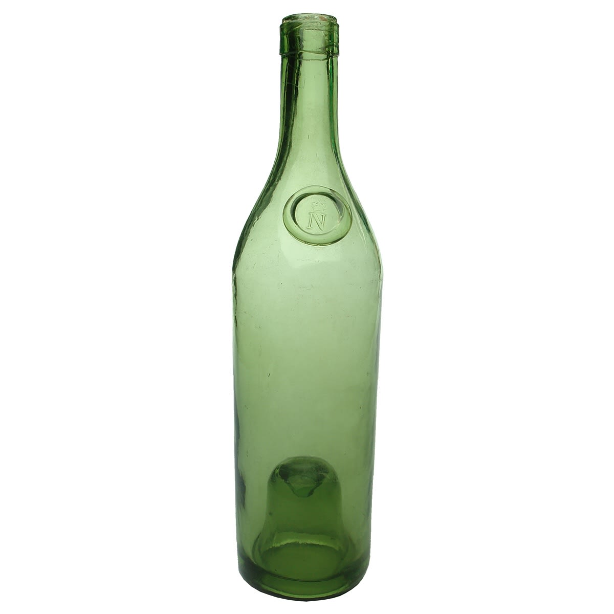 Wine. Crown with N on Applied Seal. Green. 26 oz.