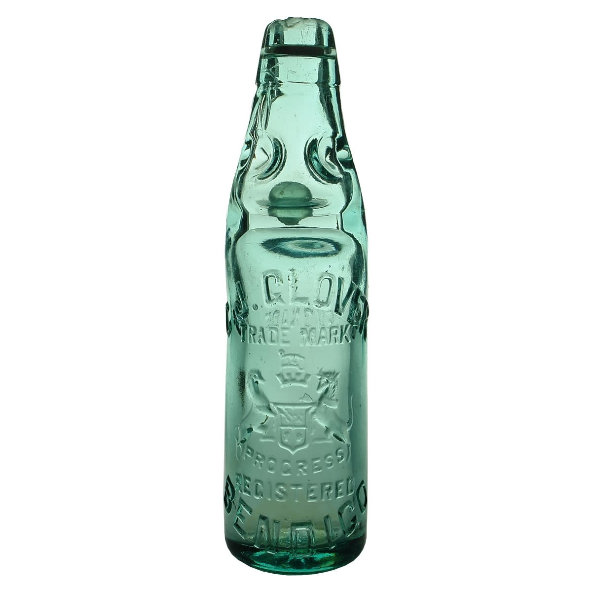 Codd. C. J. Glover, Bendigo. Lemonade. 10 oz. (Victoria)