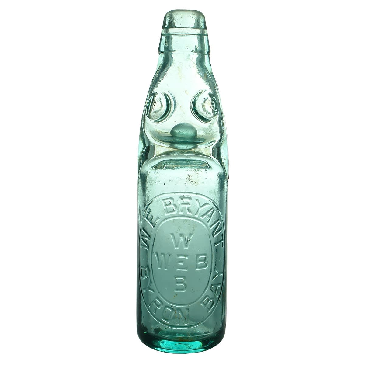 Codd. W. E. Bryant, Byron Bay. Dobson. Aqua. 10 oz.