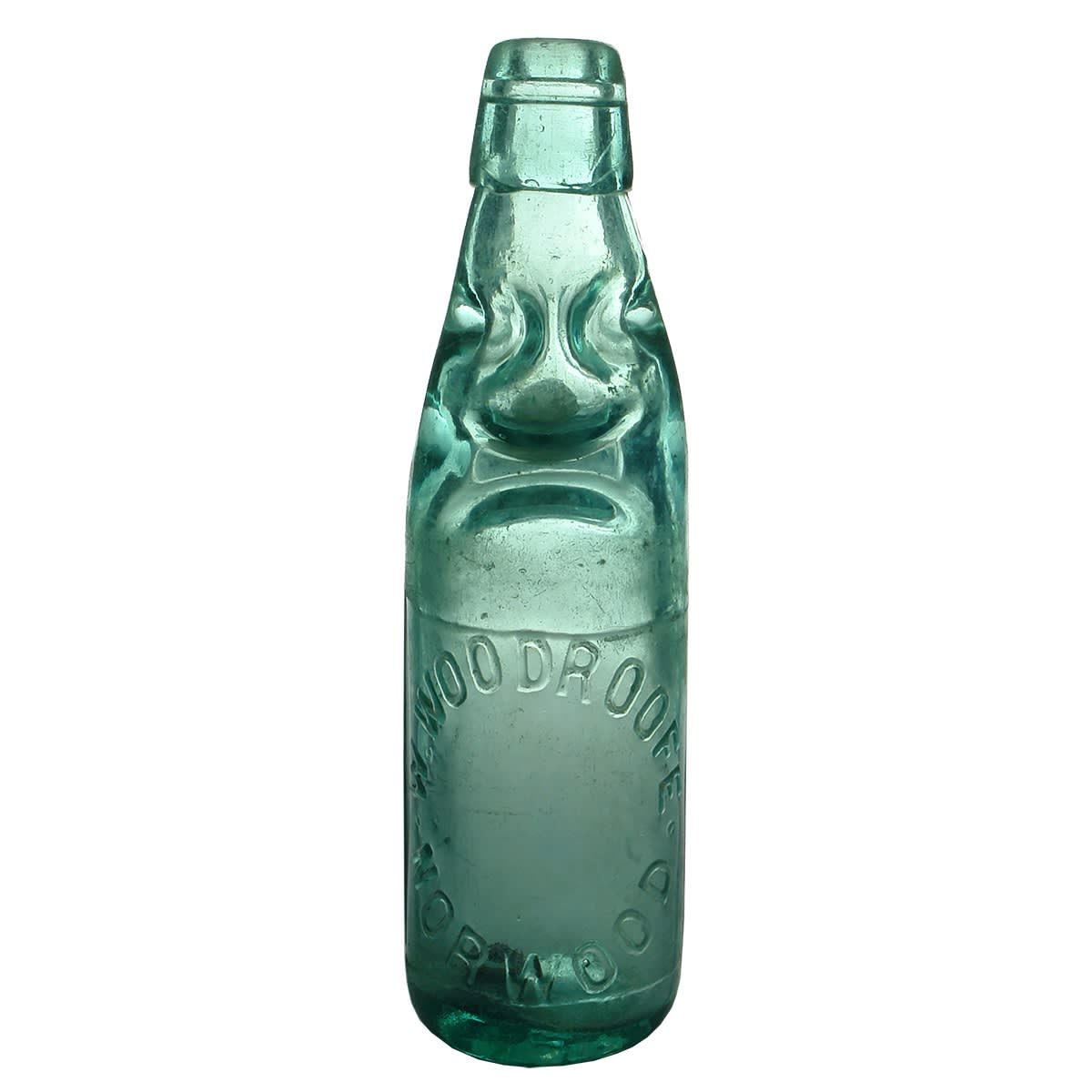 Codd. W. Woodroofe, Norwood. Dobson. Aqua. 10 oz. (South Australia)