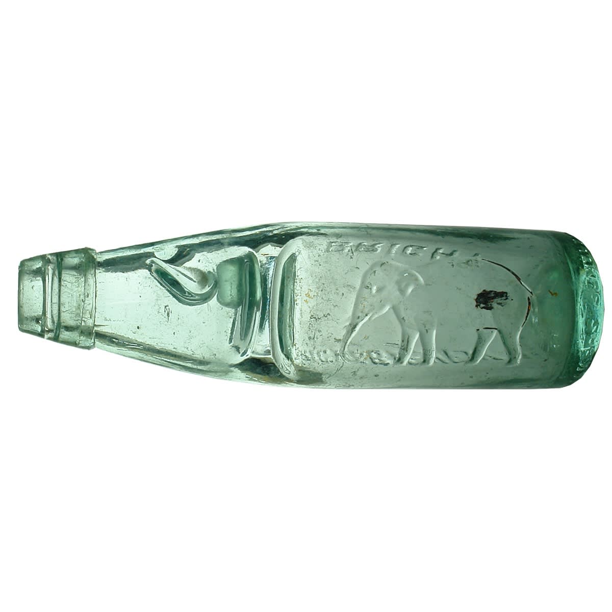 Codd. Bright Brewery Co., Bright. Elephant. Cannington Shaw maker. One way pour type. (Victoria)