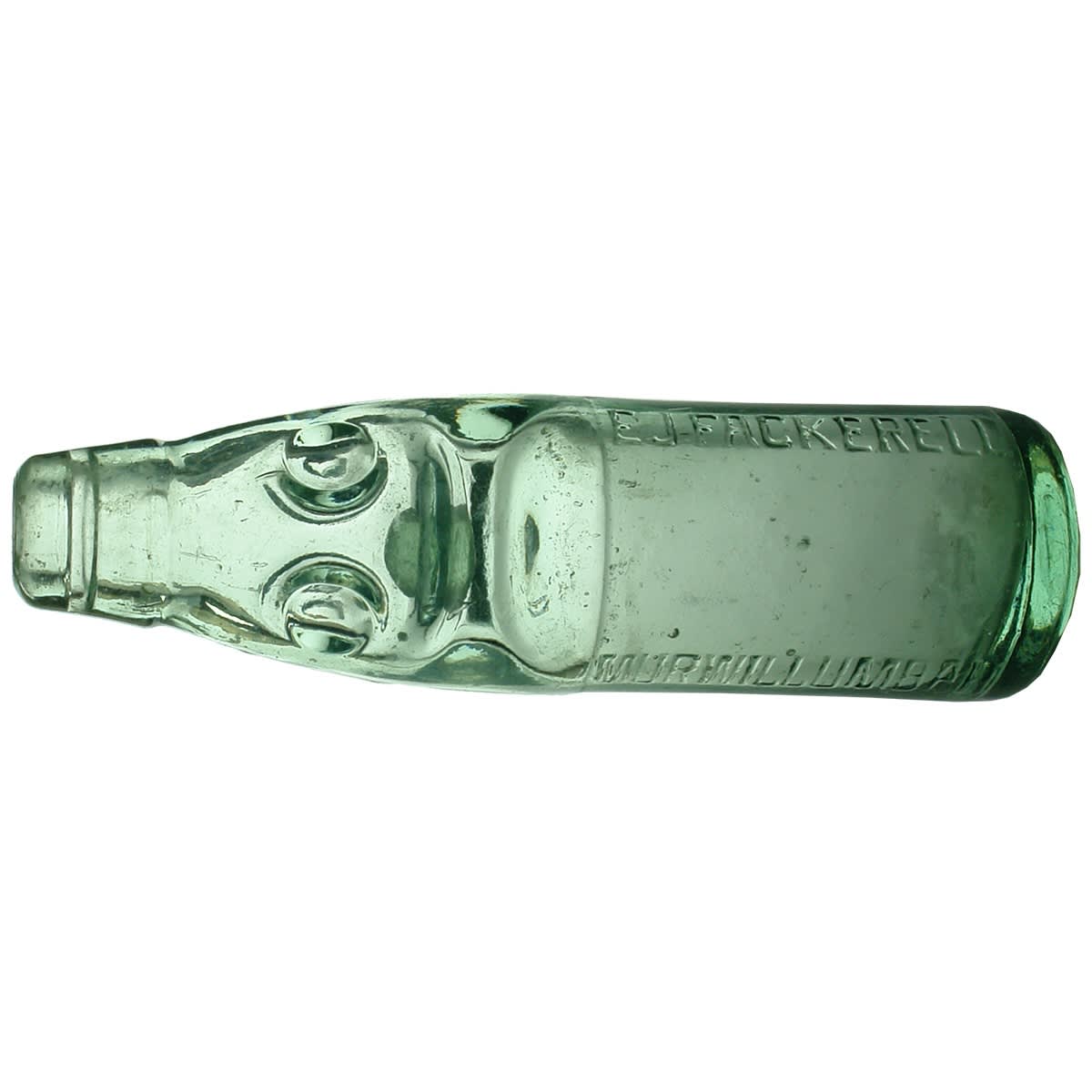 Codd. E. J. Fackerell, Murwillumbah. 6 oz. Variety with embossing down the bottle. (New South Wales)