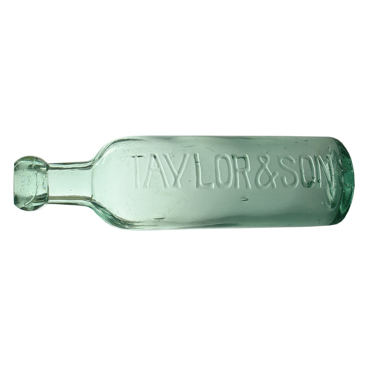 Blop top cylinder. Taylor & Sons in large embossing. (Southport, Queensland)