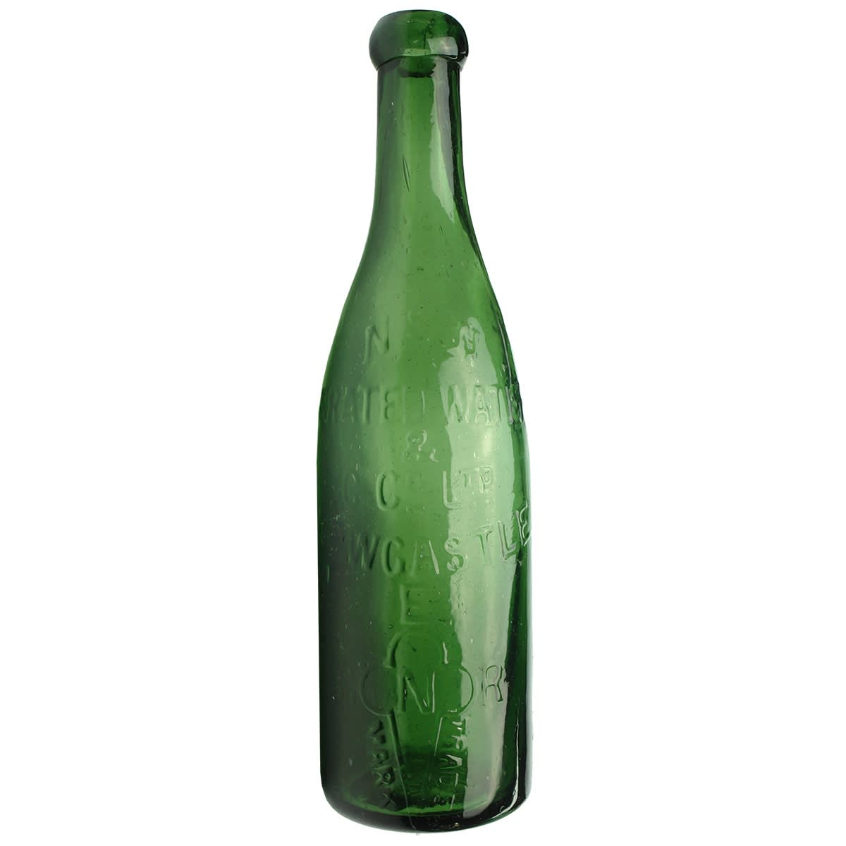 Corker. N. S. W. Aerated Water & C Co Ltd, Newcastle. Dark Green. 10 oz. (New South Wales)