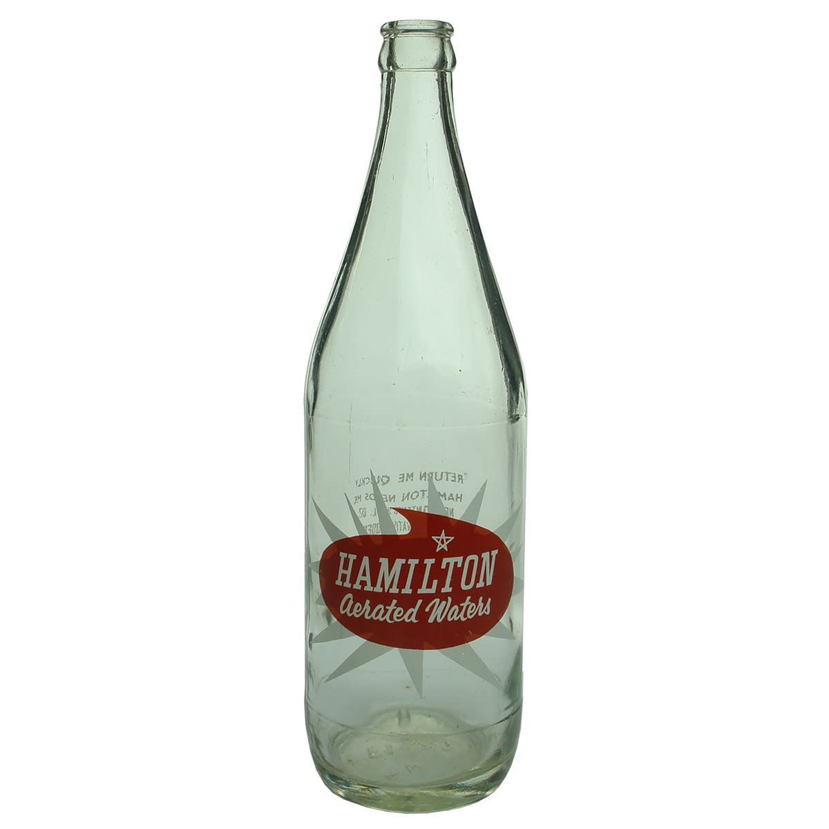 Ceramic Label Crown Seal. Hamilton Aerated Waters. 26 oz. (Victoria)
