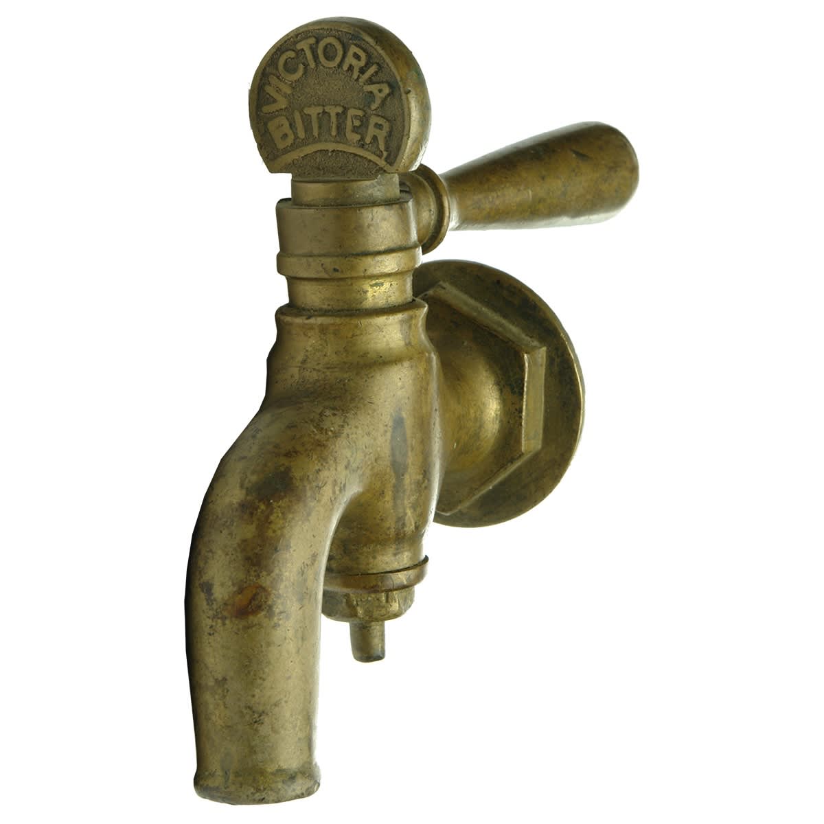 Beer. Victoria Bitter Brass Beer Tap. (Victoria)
