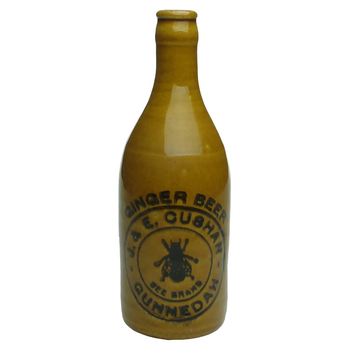Ginger Beer. J. & E. Cushan, Gunnedah. Champagne. Crown Seal. All Tan. (New South Wales)