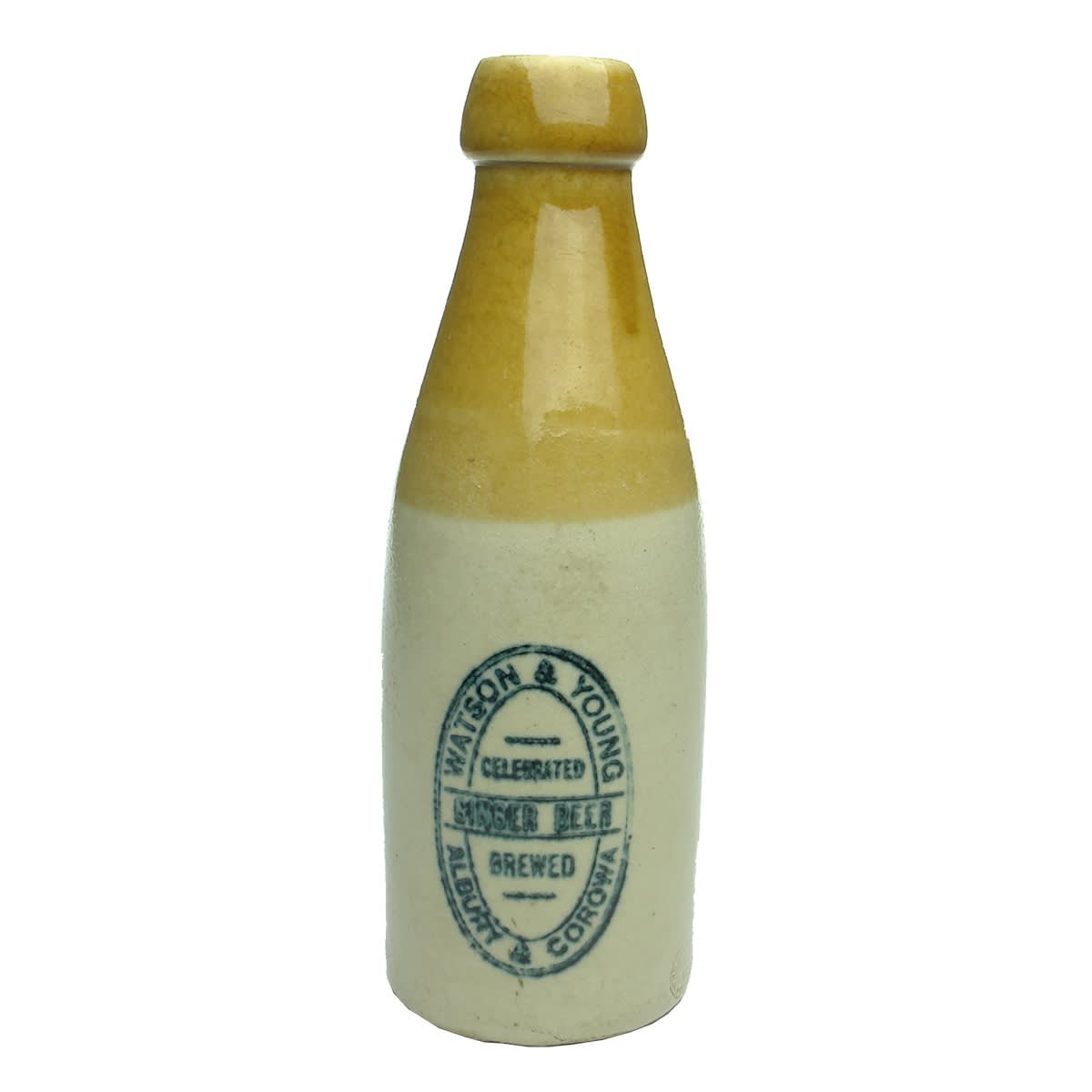 Ginger Beer. Watson & Young, Albury & Corowa. Internal Thread. (New South Wales)