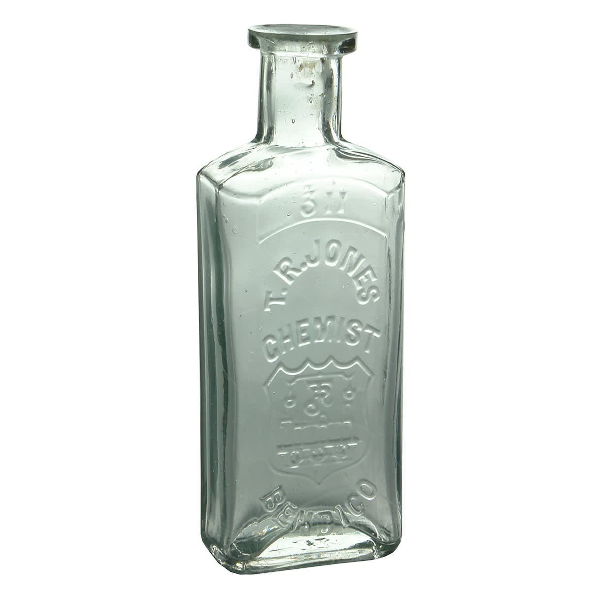 Chemist. T. R. Jones, Bendigo. Scales and Train. 2 oz. 119 mm. (Victoria)