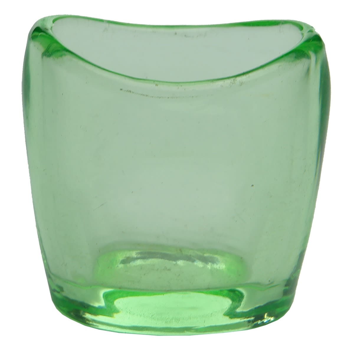 Eye Glass. Uranium Glass with finger holds on each side.
