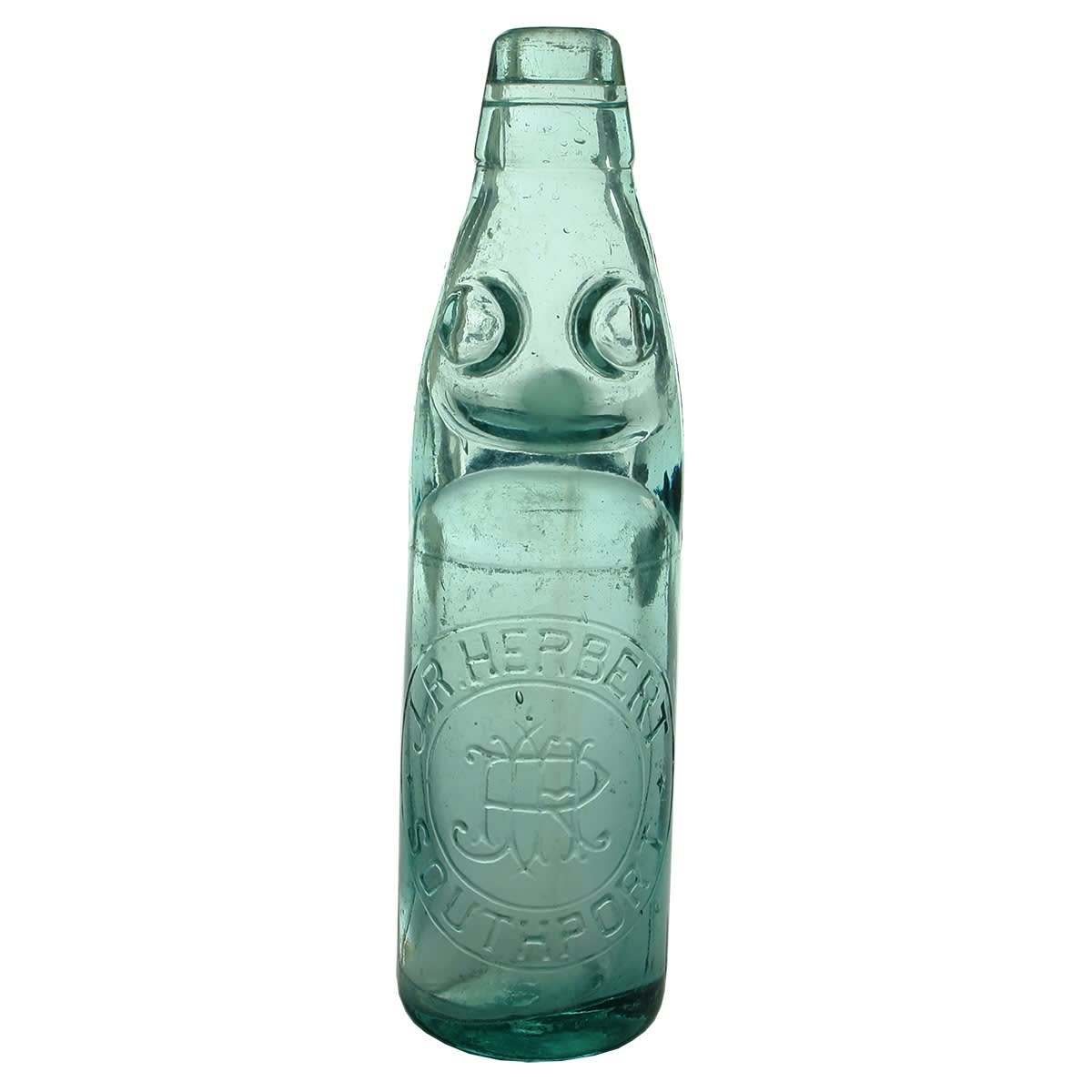 Codd. J. R. Herbert, Southport. Aqua. 10 oz. (Queensland)
