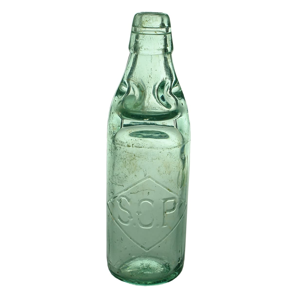 Codd. S. C. P (S. C. Piggott, Broome). Dobson. Aqua. 10 oz. (Western Australia)