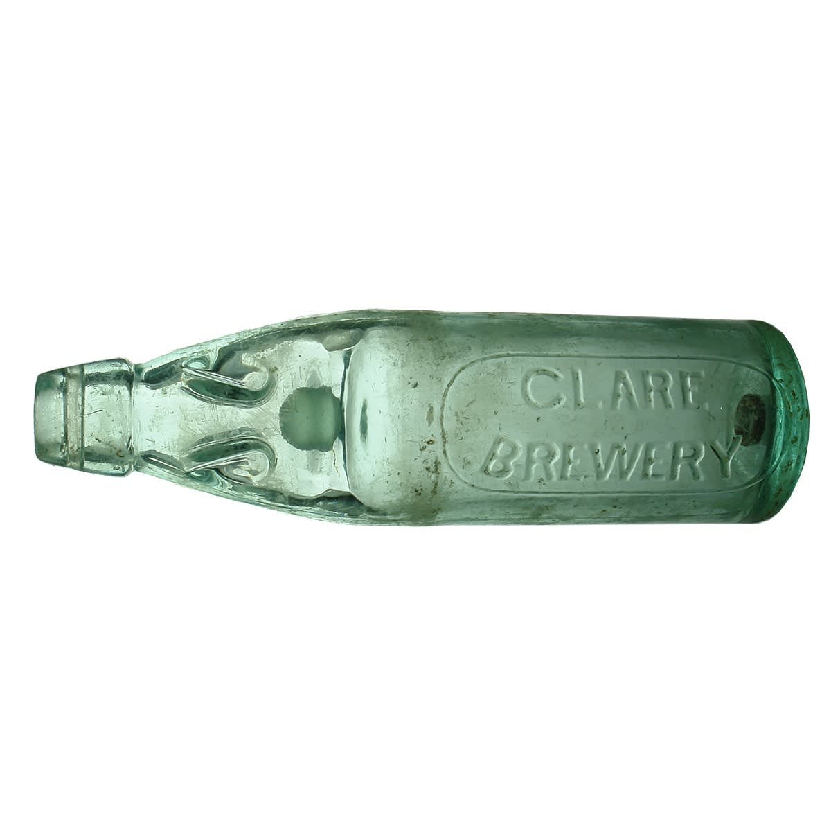 Codd. Clare Brewery. Glashutte Teutoburg, Brackwede, Germany Glass Maker. Niagara. Aqua. 10 oz. (South Australia)