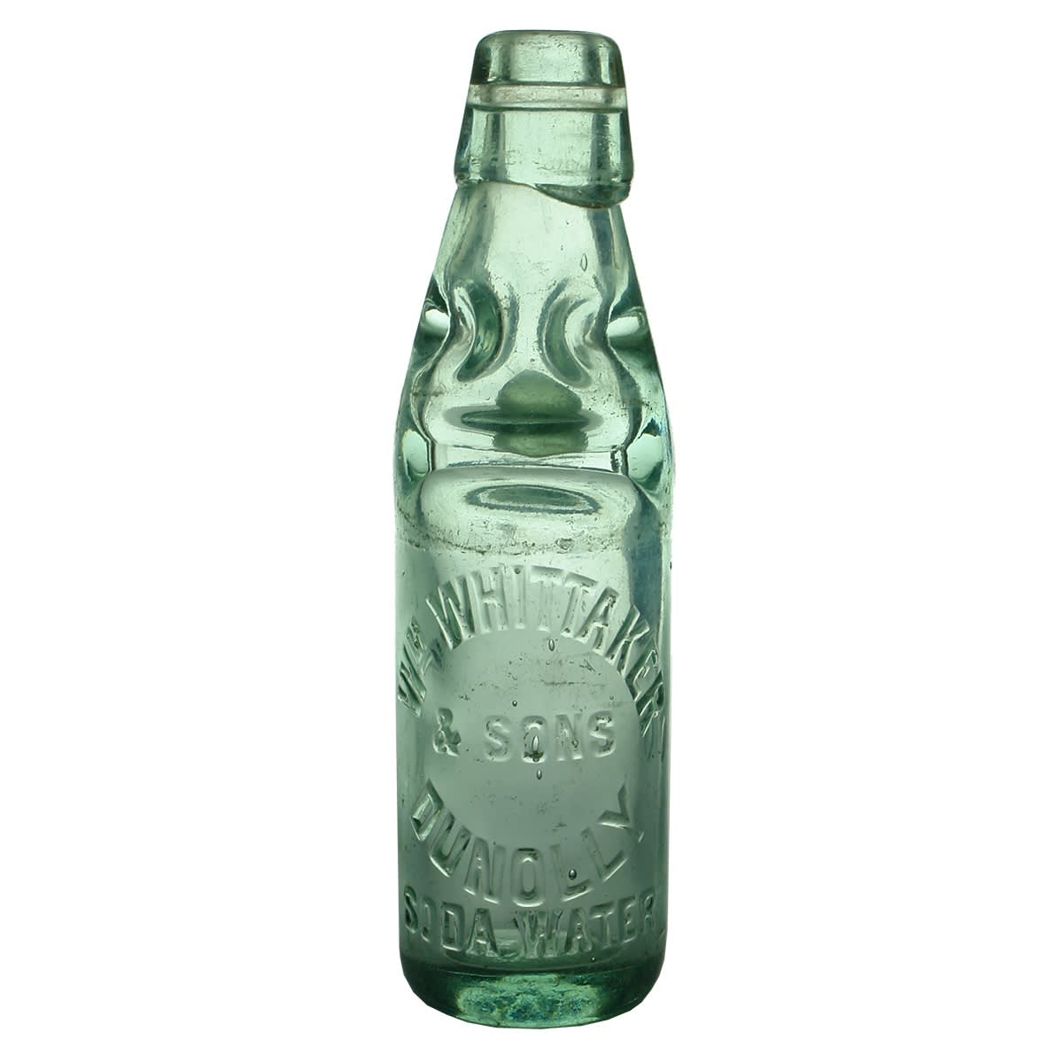 Codd. Wm Whittaker & Sons Dunolly. Soda Water. Applied top variety. 6 oz. (Victoria)