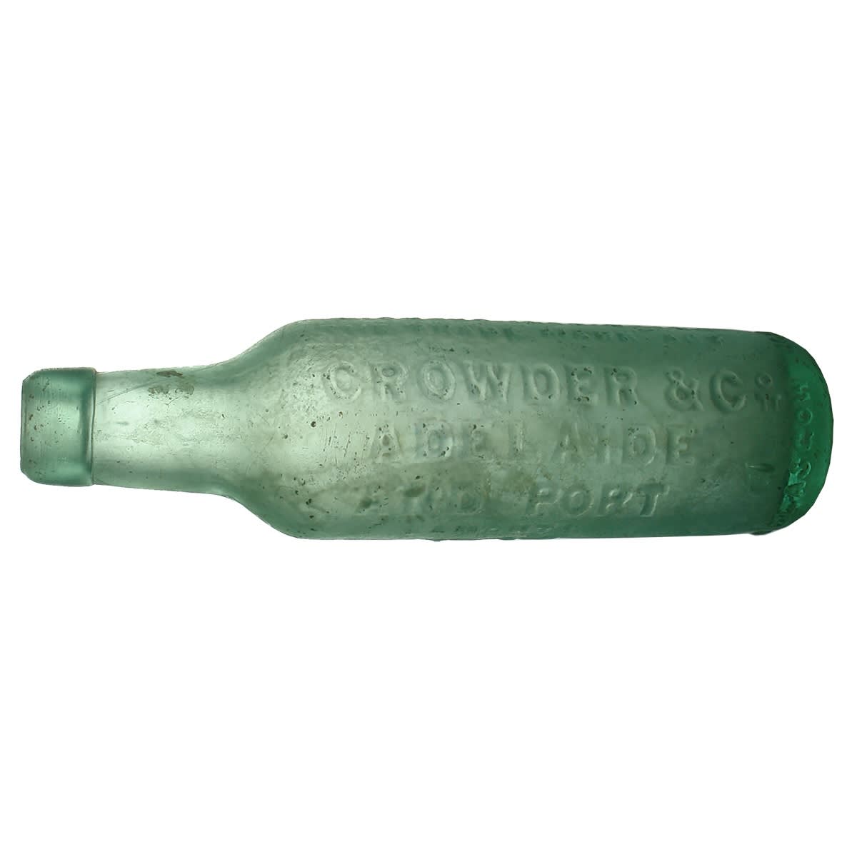 Lamont. Crowder & Co., Adelaide and Port. Aqua. 10 oz. (South Australia)