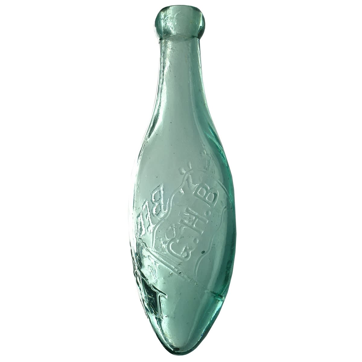 Torpedo. G. H. Bennett, Richmond. Flag. Aqua. 10 oz. (Victoria)