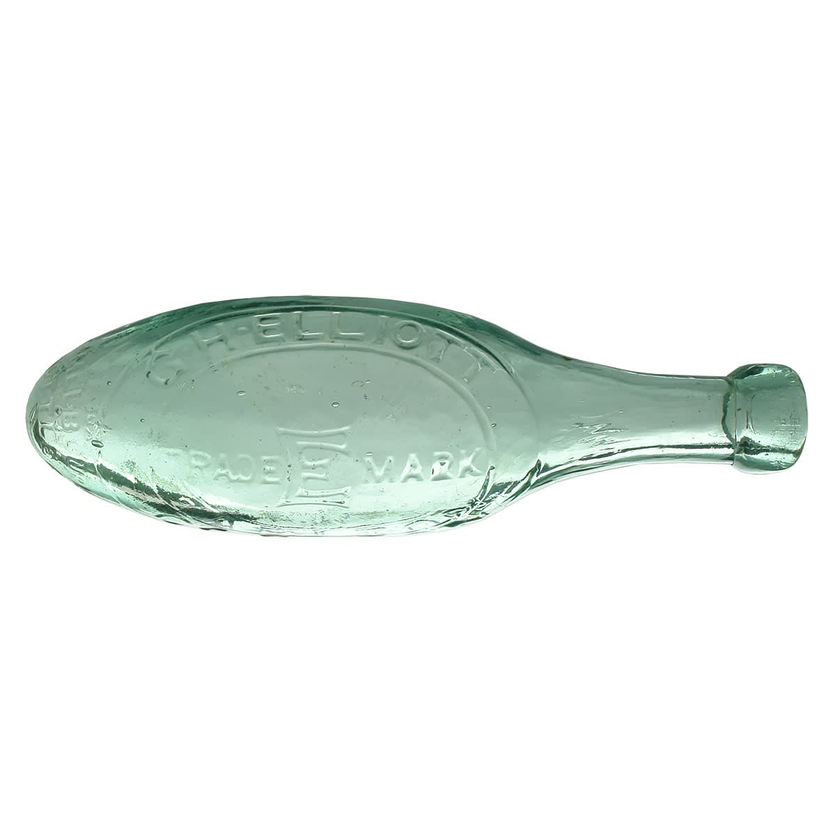 Torpedo. G. H. Elliott, Carlton. Melbourne Glass Bottle Co. Aqua. 10 oz. (Victoria)