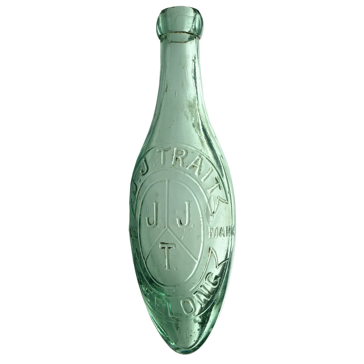 Torpedo. J. J. Trait, Geelong. MGB Co. Aqua. 10 oz. (Victoria)