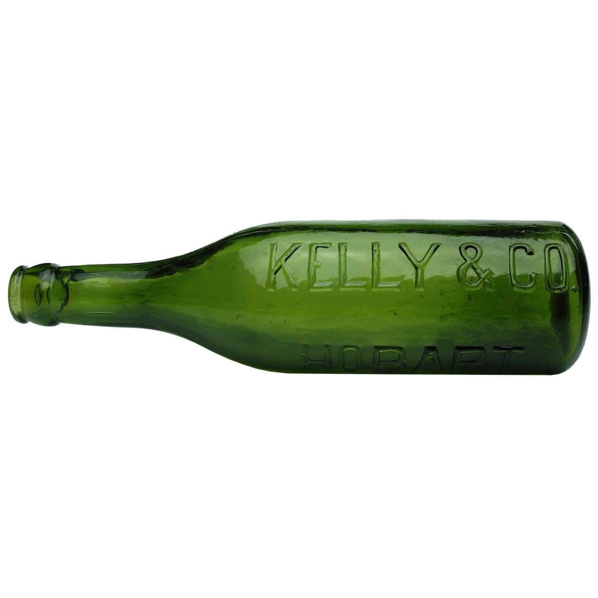 Crown Seal. Kelly & Co., Hobart. Dark Green. 10 oz. (Tasmania)