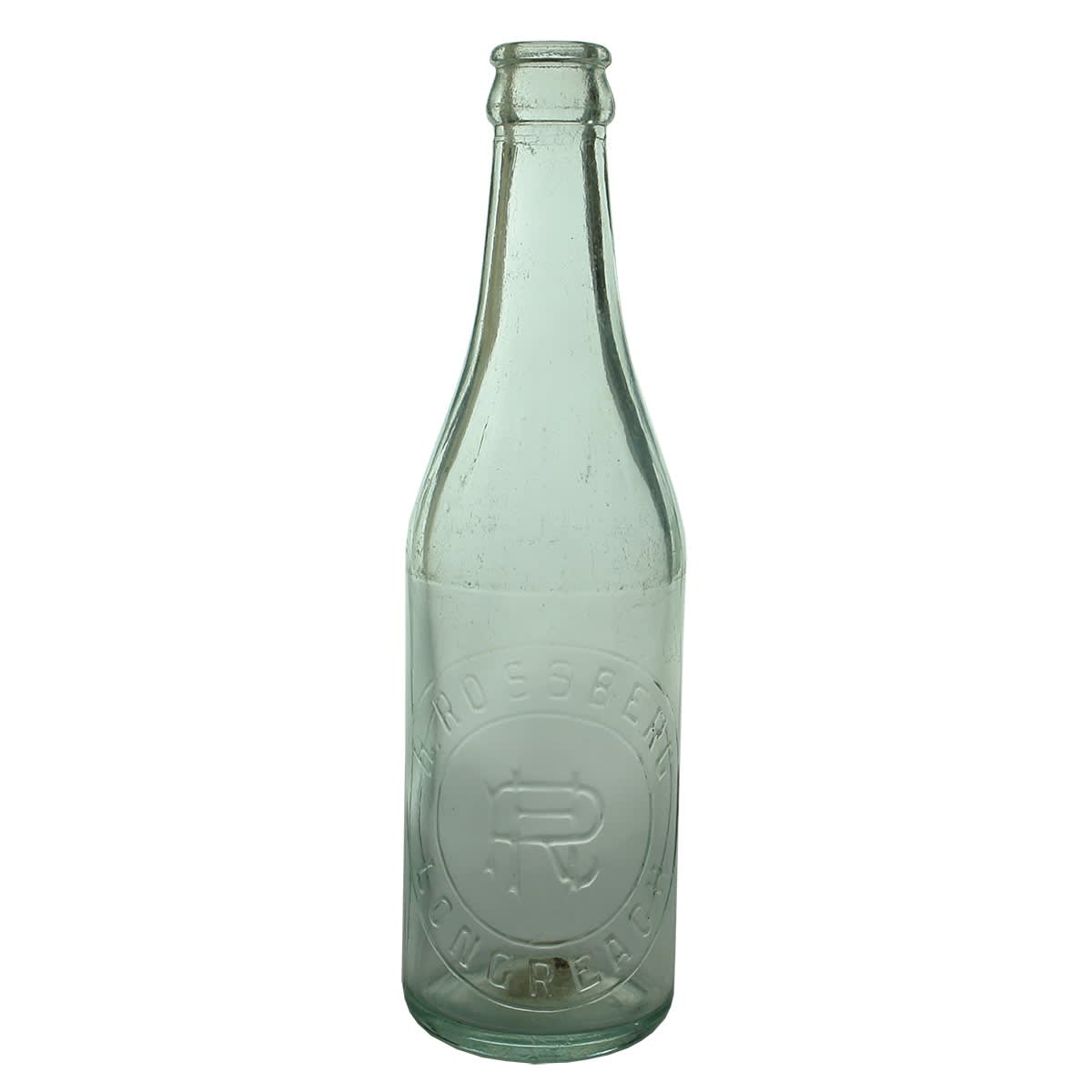 Crown Seal. H. Rossberg, Longreach.  Pale Aqua. 10 oz. (Queensland)