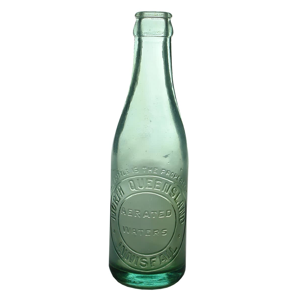 Crown Seal. North Queensland Aerated Waters Innisfail. Aqua. 6 oz. (Queensland)