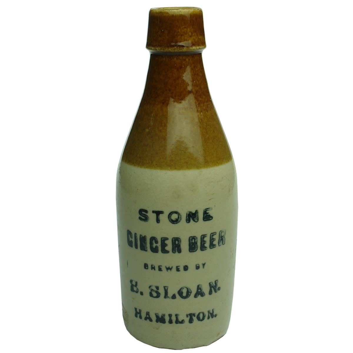 Ginger Beer. S. Sloan, Hamilton. Tan Top. Champagne. (Victoria)