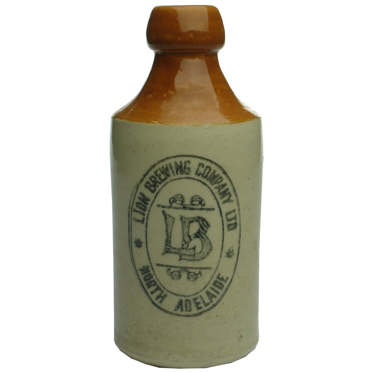 Ginger Beer. Lion Brewing Company Ltd. North Adelaide. Red Top. (South Australia)