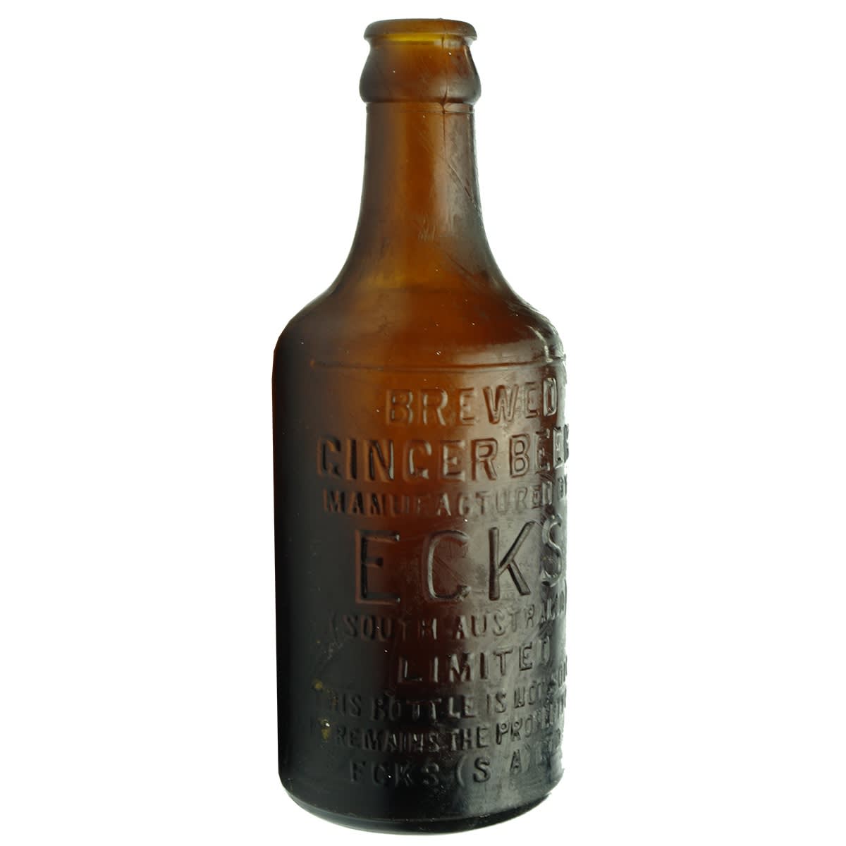 Ginger Beer. ECKS. Amber. Dump. 10 oz. (South Australia)