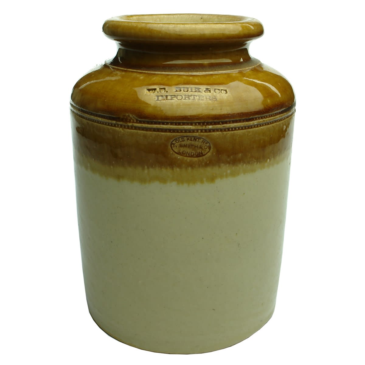Bung Jar. W. C. Buik & Co Importers. T. Smith & Co. 204 mm. (Adelaide, South Australia)
