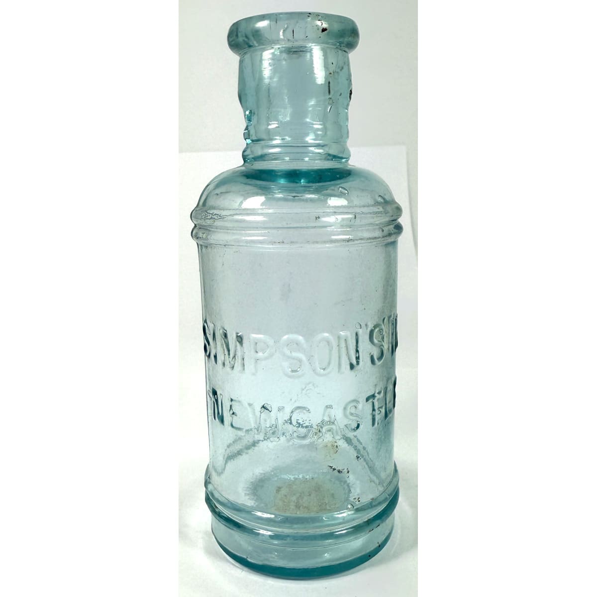 Ink. Simpson's Ink Newcastle. Pale Ice Blue. 4 oz. 128 mm. (New South Wales)