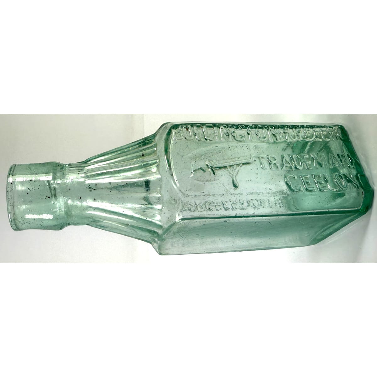 Sample Cordial. Bollington Hop Beer Co. Geelong. Zeppelin or Airship. Aqua. About 2 oz. 128 mm. (Victoria)