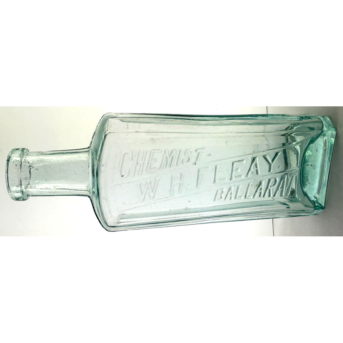 Chemist. W. H. Fleay, Ballarat. Cough Cure shape with panelled sides. 3 oz. 154 mm. (Victoria)