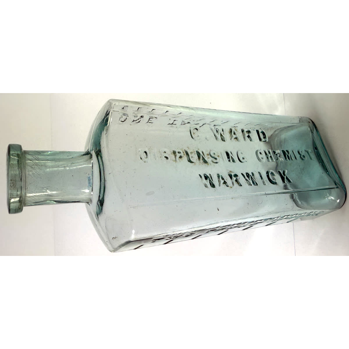 Chemist. C. Ward, Dispensing Chemist, Warwick. Measuring Bars. 8 oz. 164 mm. (Queensland)