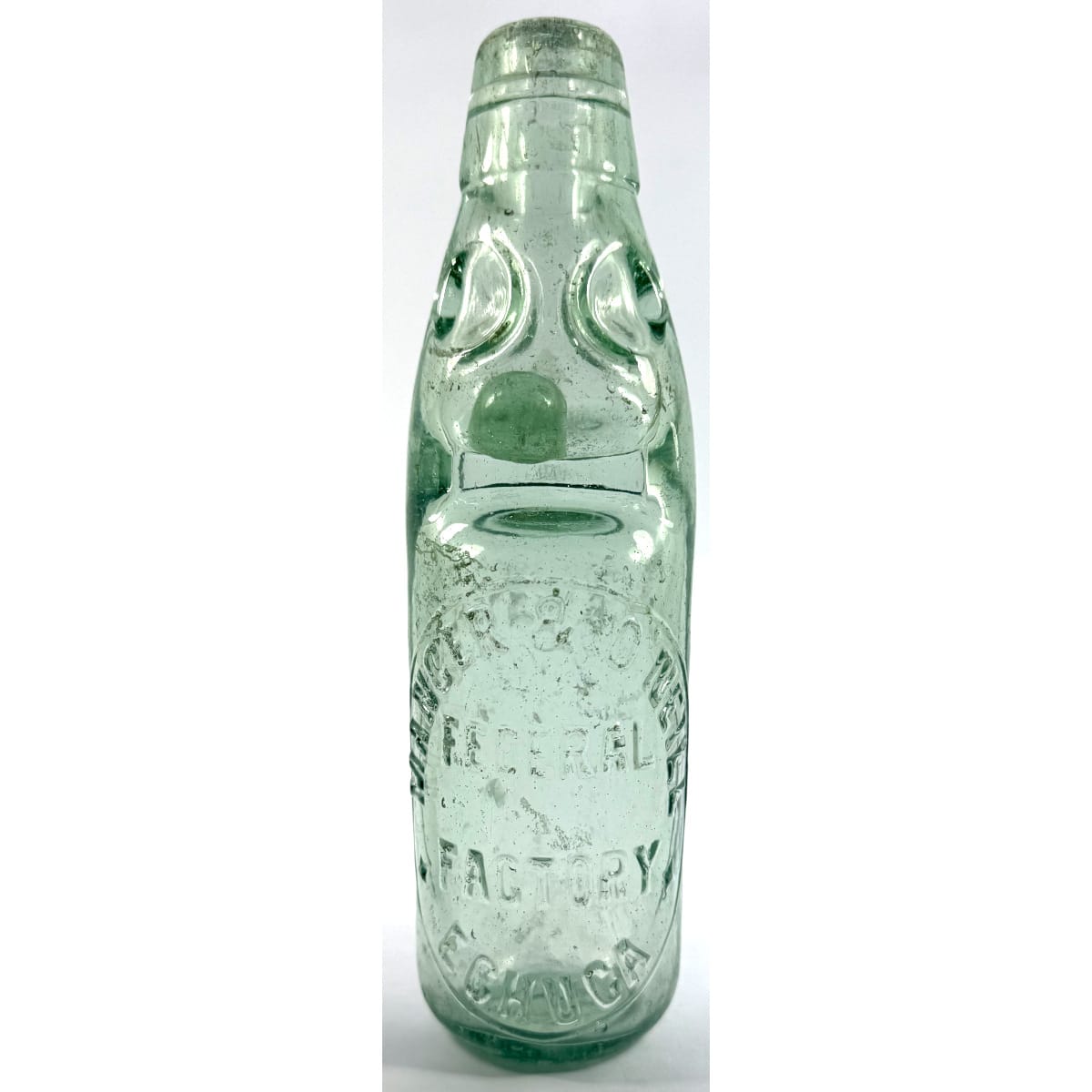 Codd. Manger & O'Neill, Federal Factory, Echuca. Soda Water. Aqua. Dobson. 6 oz. (Victoria)