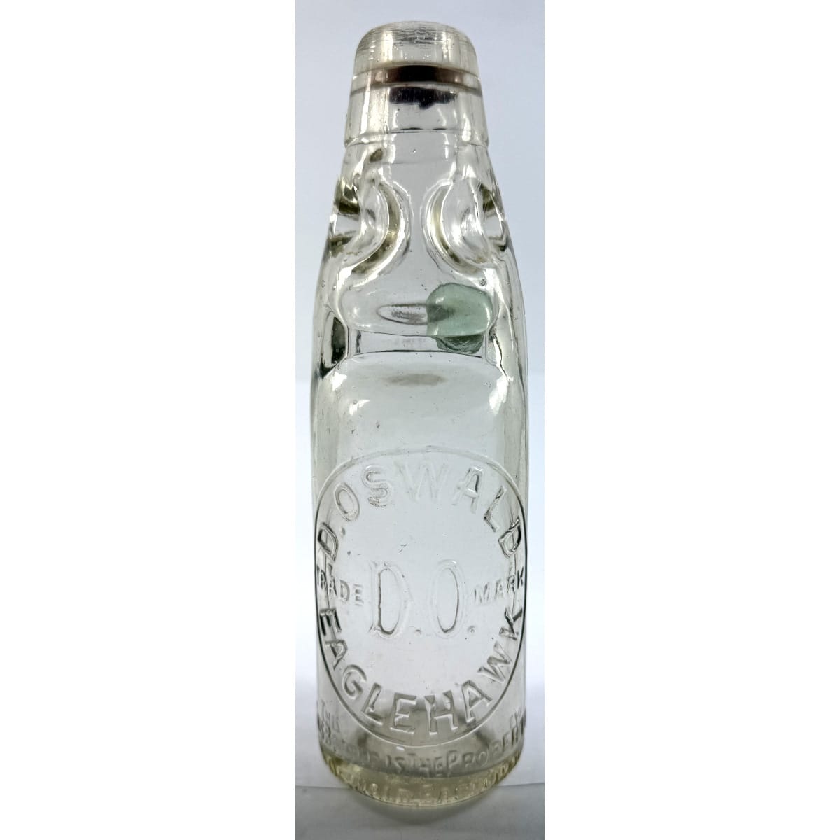 Codd. D. Oswald, Eaglehawk. Dobson. 6 oz. Clear with "Modern" base mark. (Victoria)