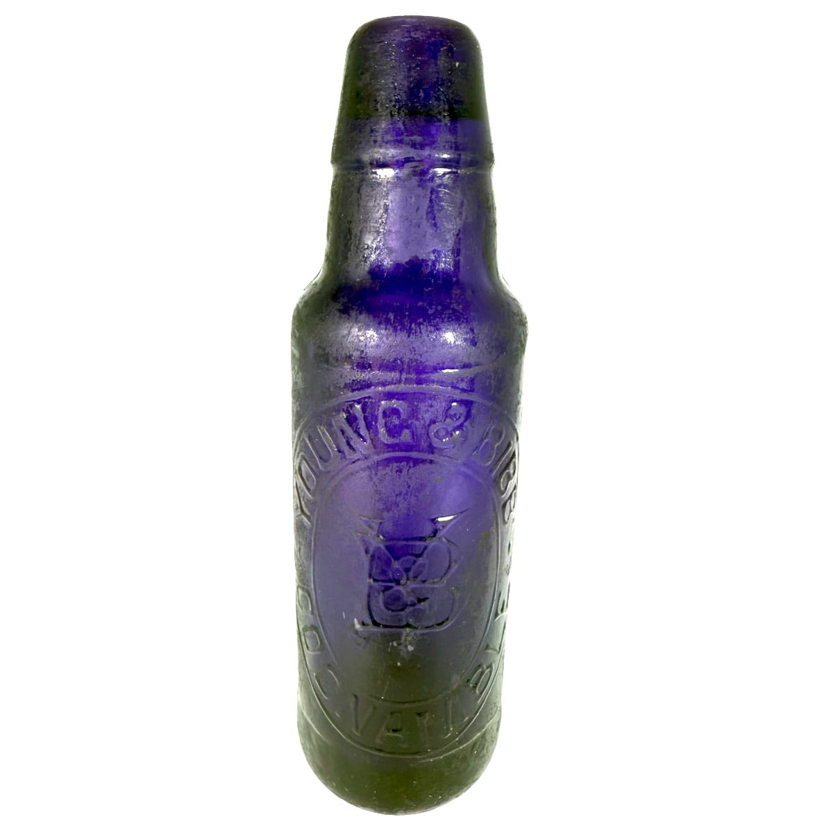Lamont. Young & Bibb, Coonamble. Zapped to Dark Purple. 6 oz. (New South Wales)