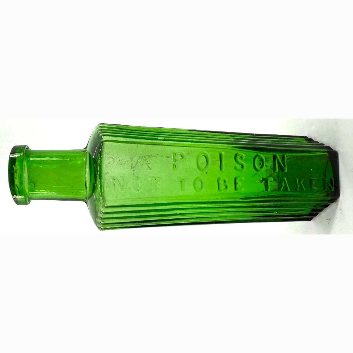 Poison. Hexagonal. Poison Not to be taken. 2 oz. 116 mm. Bright Green.