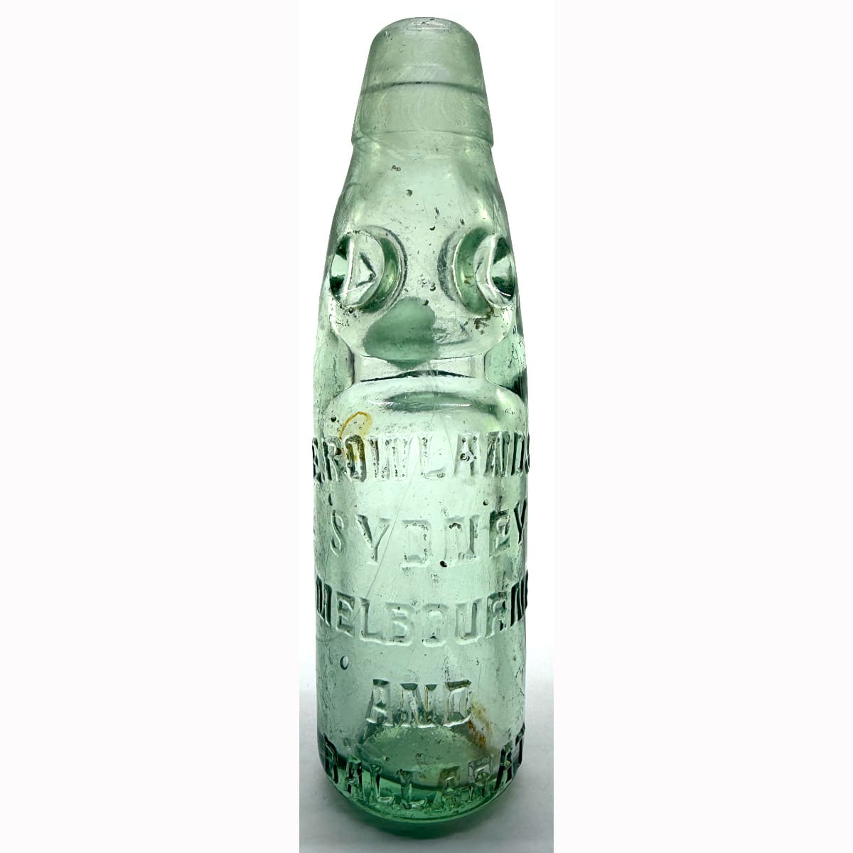 Codd. E. Rowlands, Sydney, Melbourne and Ballarat. Dobson. 6 oz. (New South Wales & Victoria)
