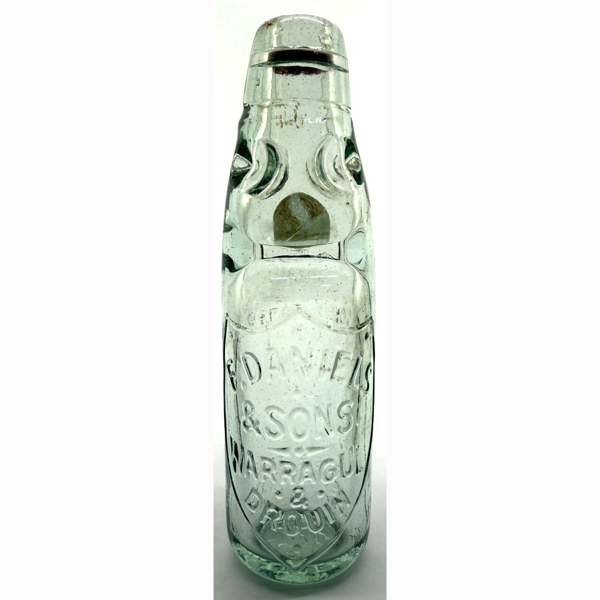 Codd. F. Daniels, Warragul & Drouin. Soda Water. Aqua. 5 oz. (Gippsland, Victoria)