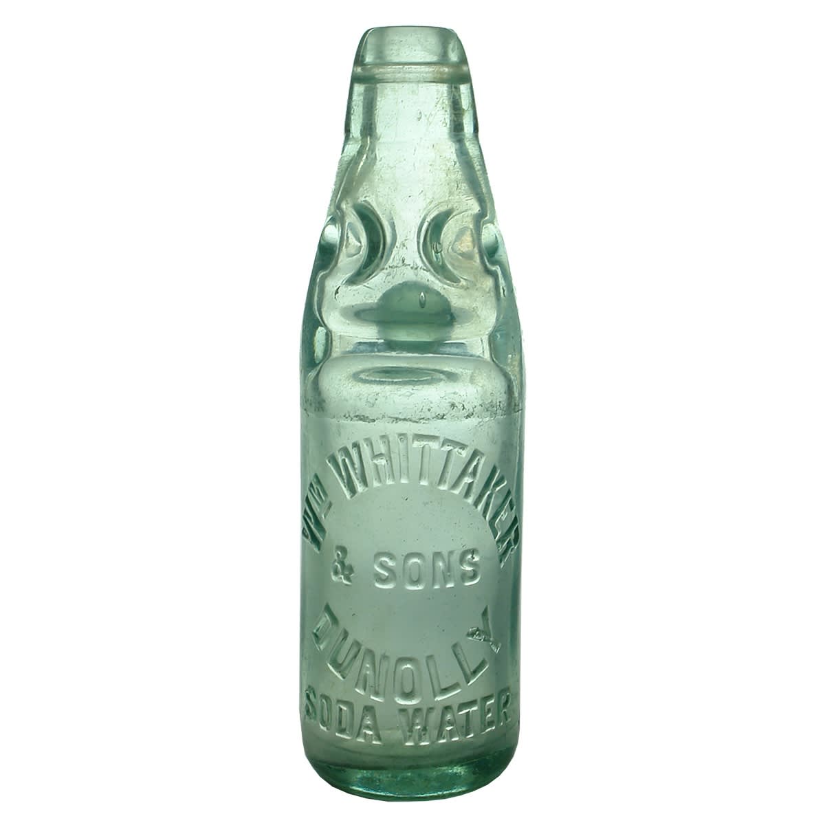 Codd. Wm Whittaker & Sons Dunolly. Soda Water. Dobson. Aqua. 6 oz. (Victoria)
